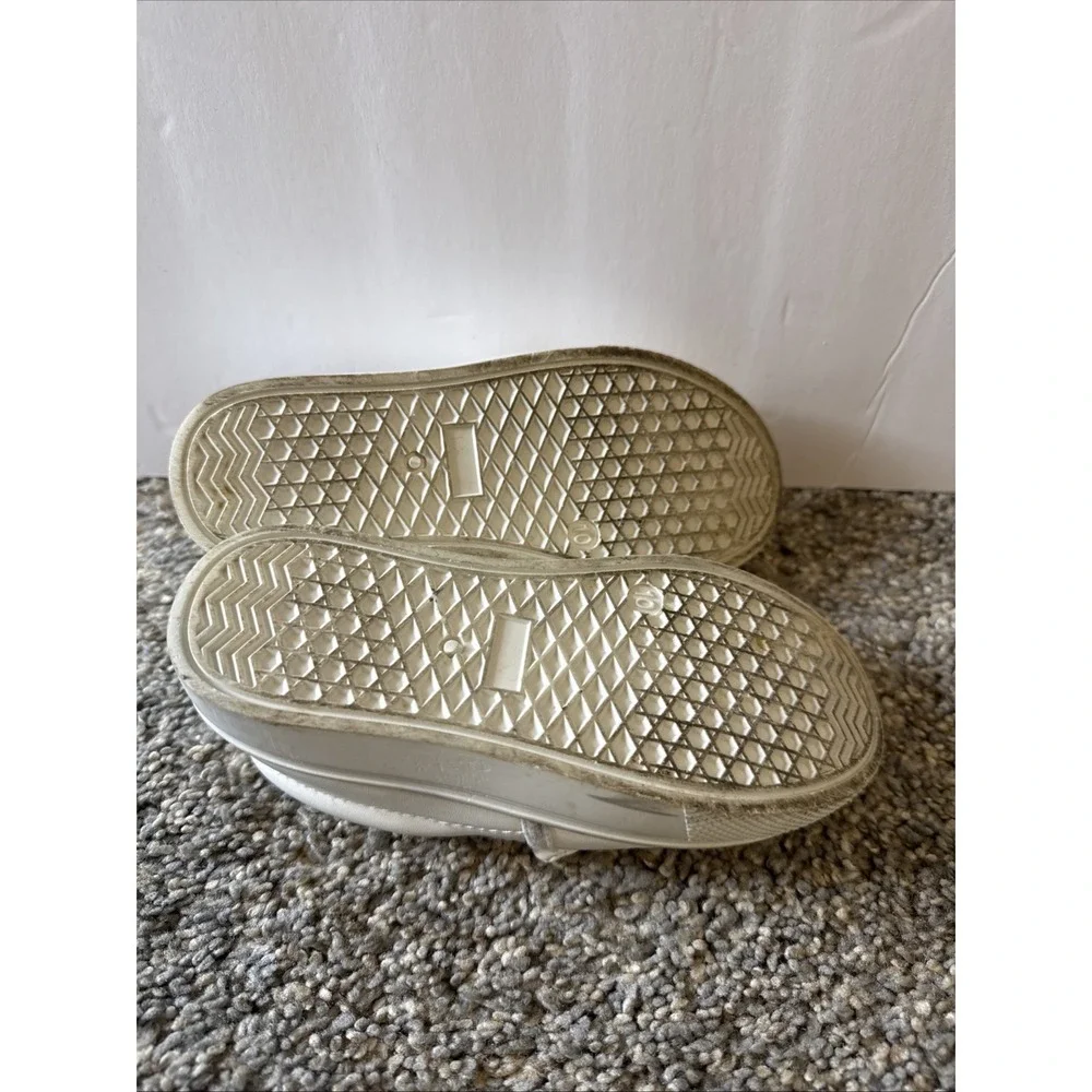White Unicorn Slip On Shoes Girls Size 10